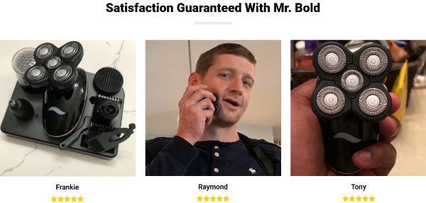 MrBoldPro Head Shaver customer