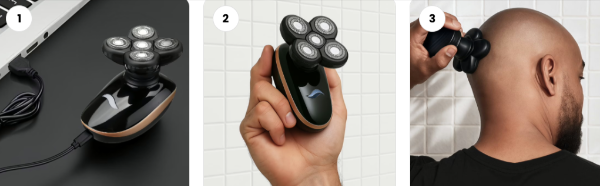 MrBoldPro Head Shaver use