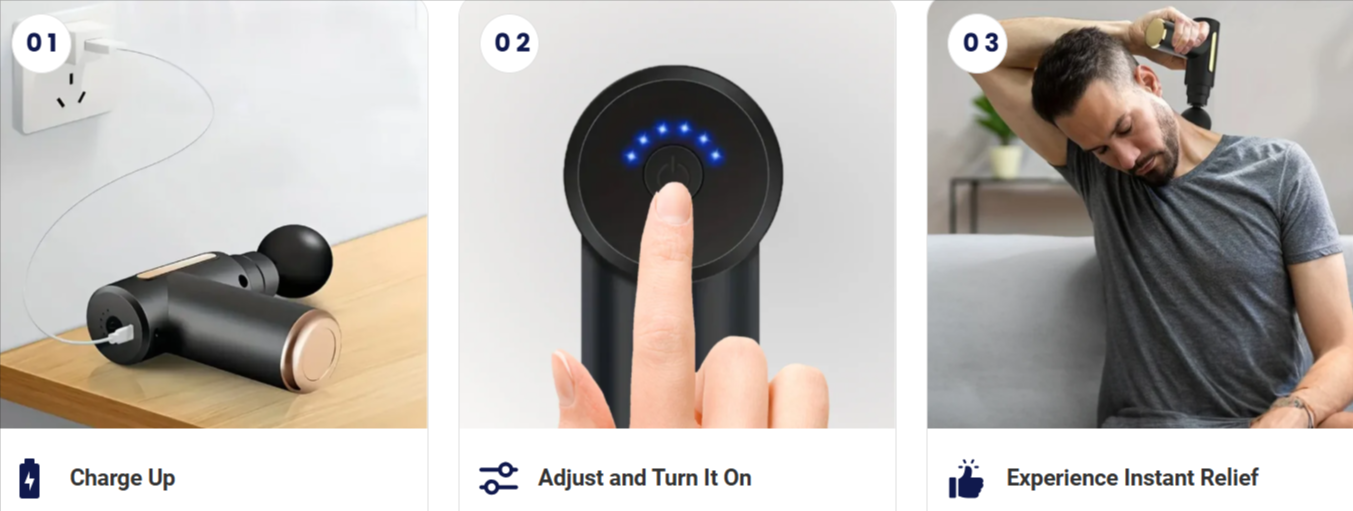 TheraOne Pro Massage Gun How to Use