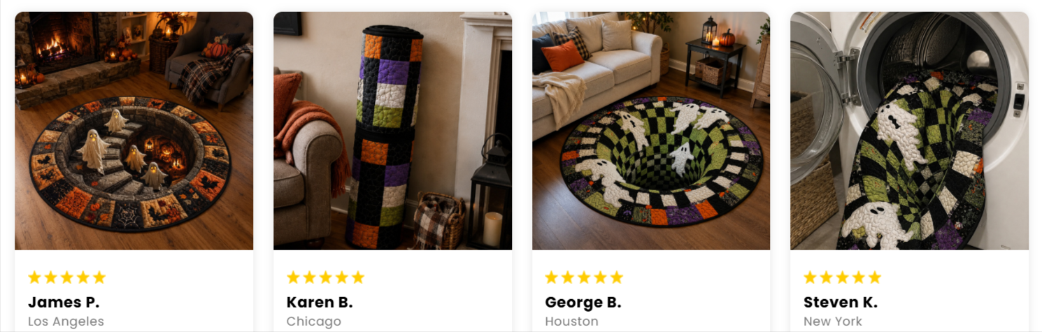 Shirem 3D Vortex Halloween Rug - Customer Reviews
