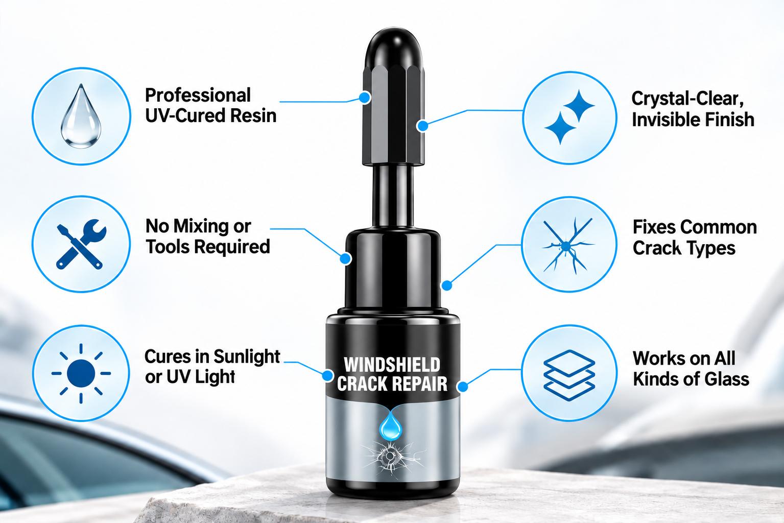 Glasyx Glass Crack Repair Kit 