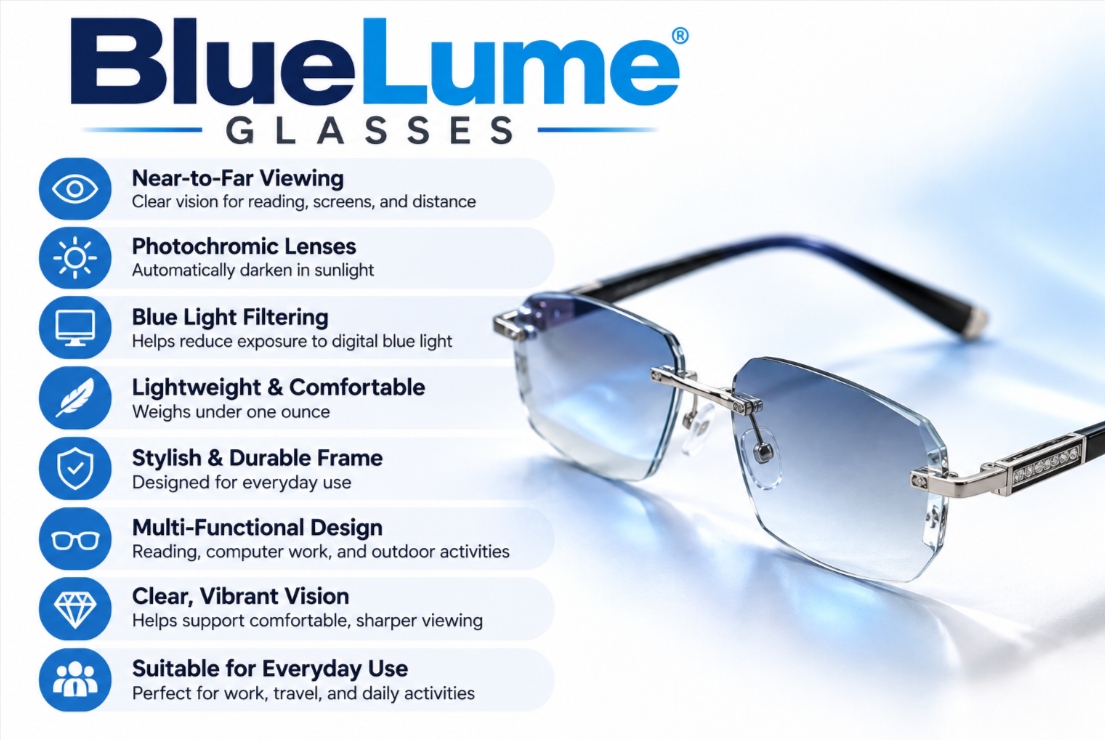 BlueLume Glasses Features