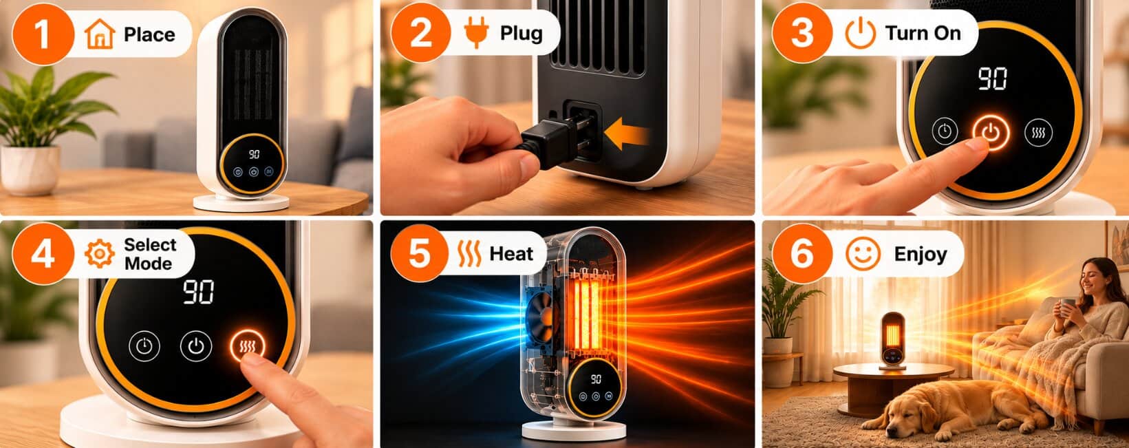 Heatomi PTC Heater step by step guide