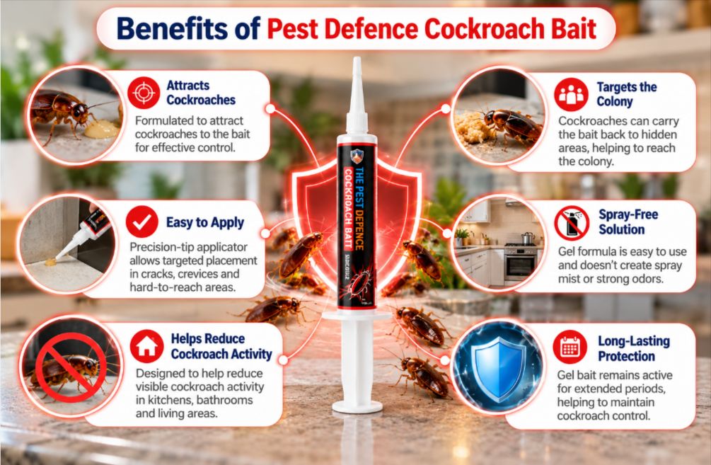 Pest Defence Cockroach Bait Benefits