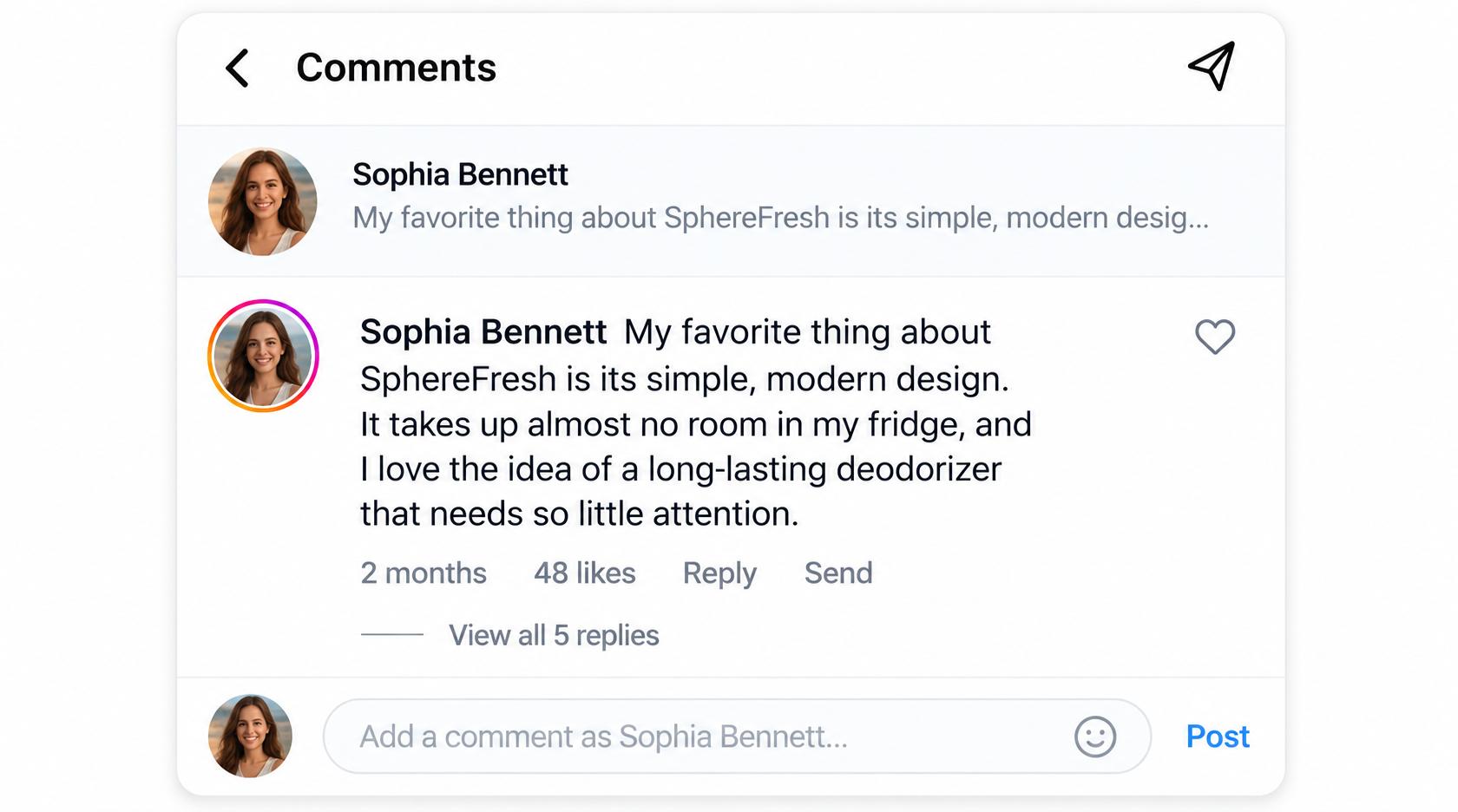 SphereFresh Fridge Deodoriser Customer Reviews