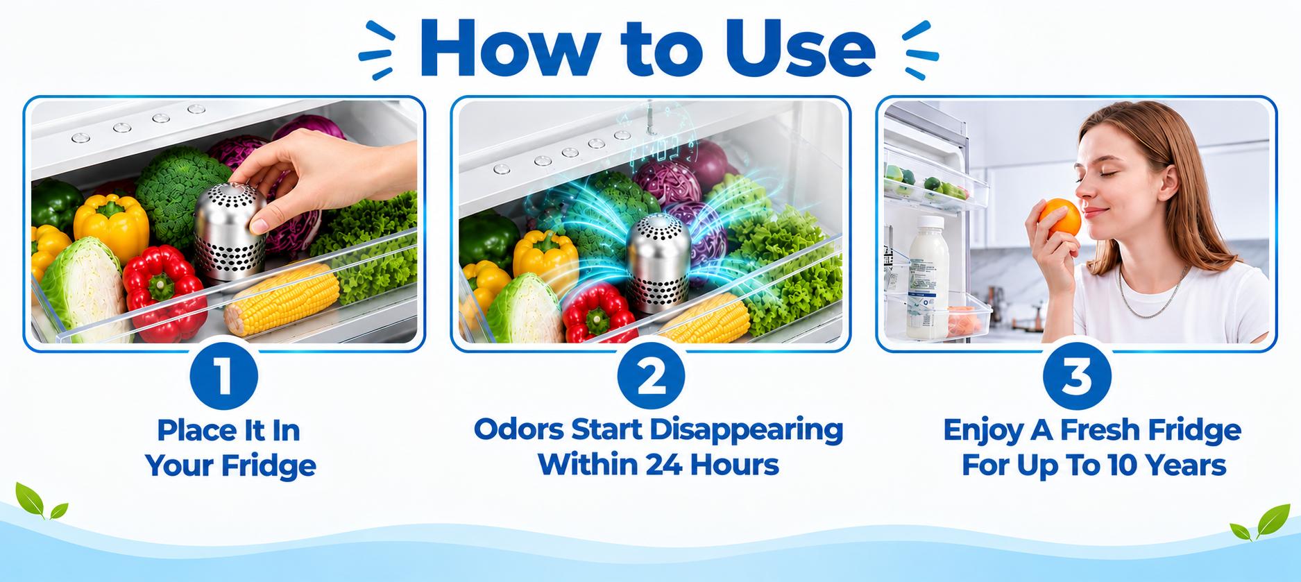 SphereFresh Fridge Deodoriser How to use